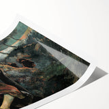 Contemplative Figure Wall Art - Dark Modern Expressionist Decor