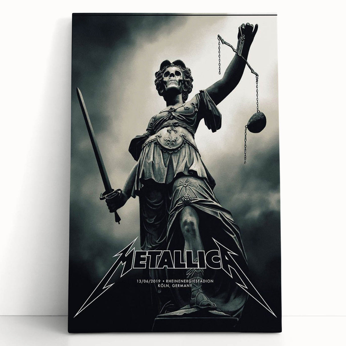 Metallica 2019 Concert Poster - Skull Statue Art