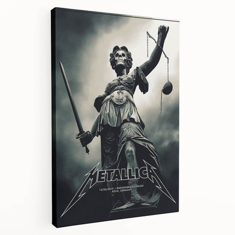 Metallica 2019 Concert Poster - Skull Statue Art