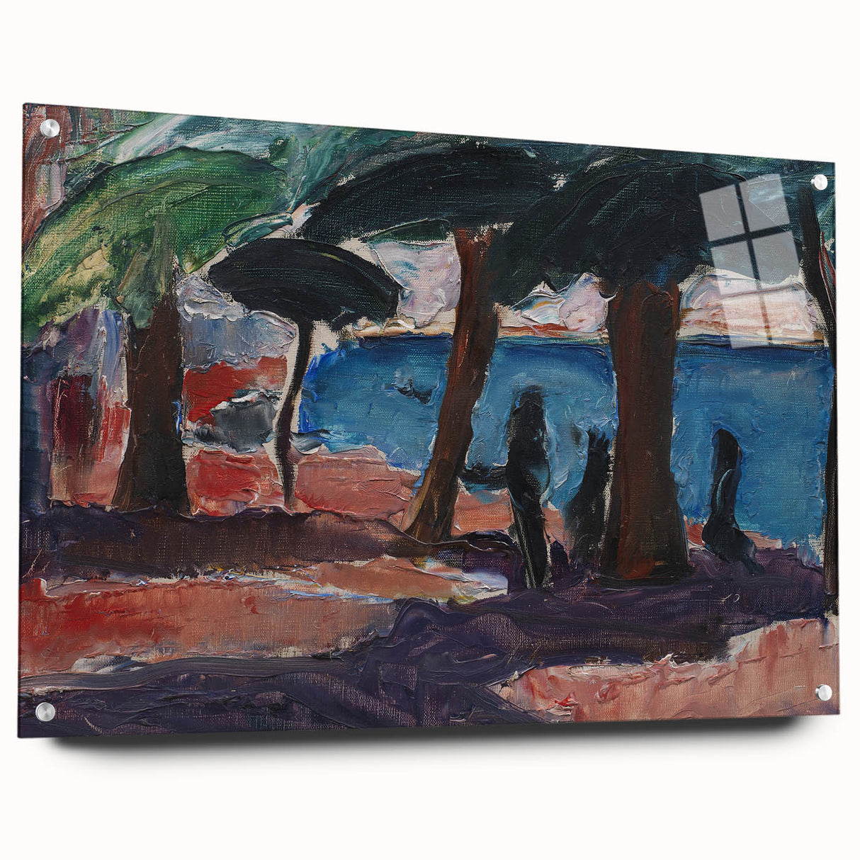 The Quay, Bandol Realism Art Print - Expressive Coastal Canvas Decor