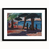 The Quay, Bandol Realism Art Print - Expressive Coastal Canvas Decor