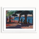 The Quay, Bandol Realism Art Print - Expressive Coastal Canvas Decor