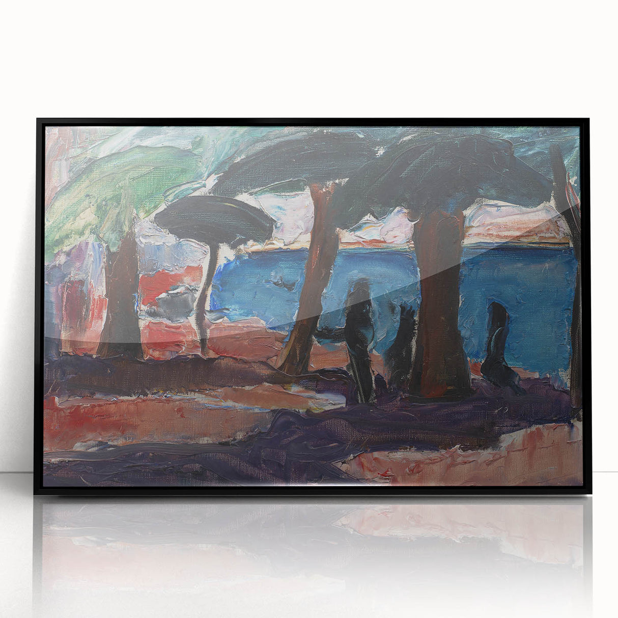 The Quay, Bandol Realism Art Print - Expressive Coastal Canvas Decor