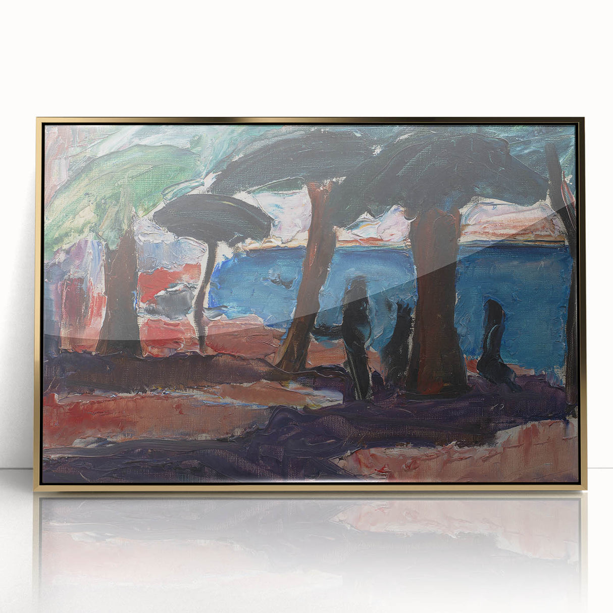 The Quay, Bandol Realism Art Print - Expressive Coastal Canvas Decor