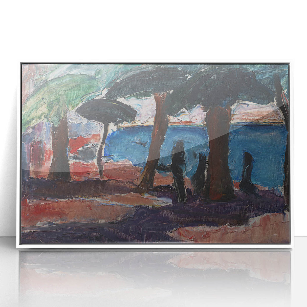 The Quay, Bandol Realism Art Print - Expressive Coastal Canvas Decor