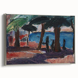 The Quay, Bandol Realism Art Print - Expressive Coastal Canvas Decor