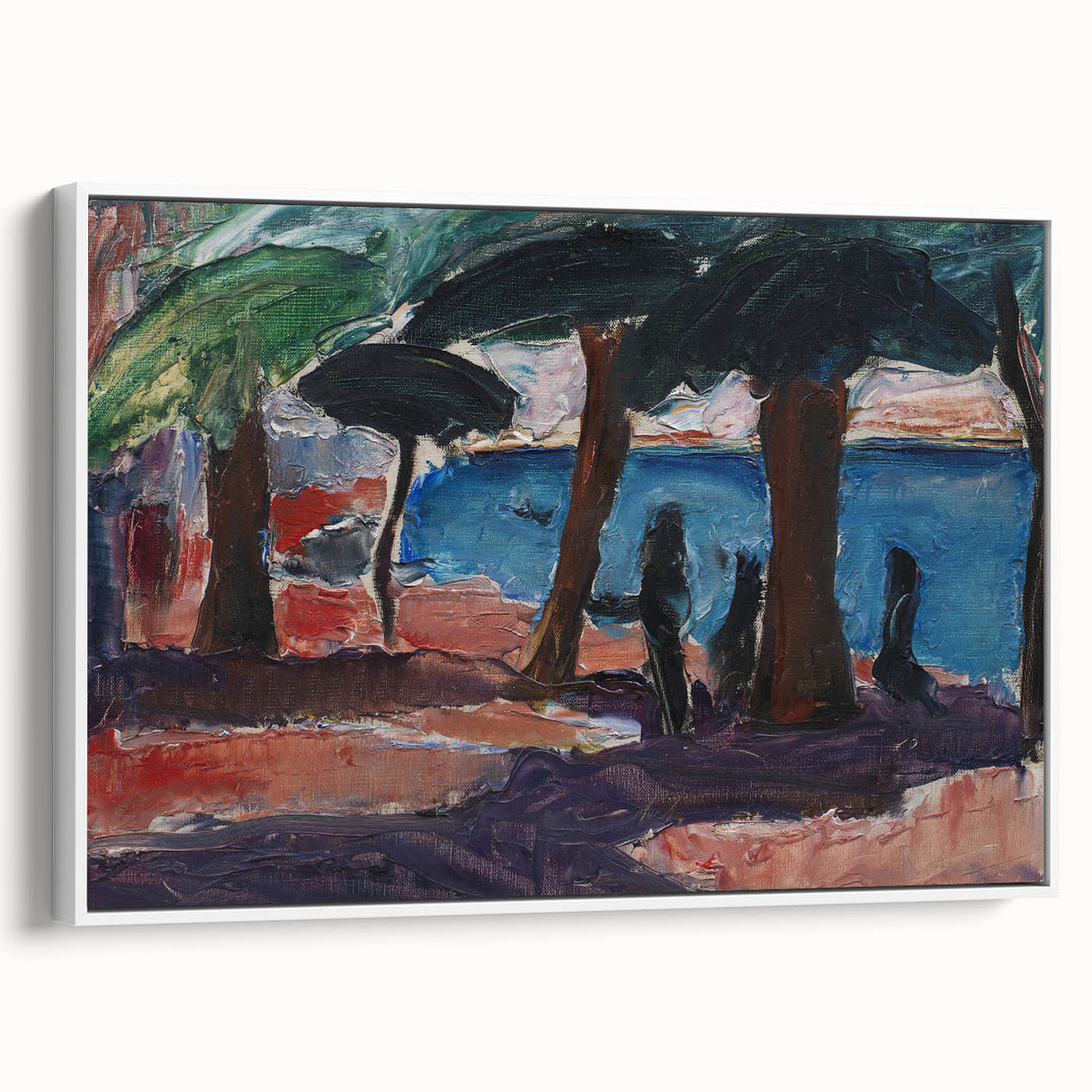The Quay, Bandol Realism Art Print - Expressive Coastal Canvas Decor