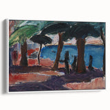 The Quay, Bandol Realism Art Print - Expressive Coastal Canvas Decor