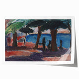 The Quay, Bandol Realism Art Print - Expressive Coastal Canvas Decor
