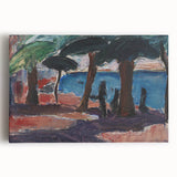 The Quay, Bandol Realism Art Print - Expressive Coastal Canvas Decor