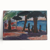 The Quay, Bandol Realism Art Print - Expressive Coastal Canvas Decor