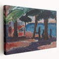 The Quay, Bandol Realism Art Print - Expressive Coastal Canvas Decor