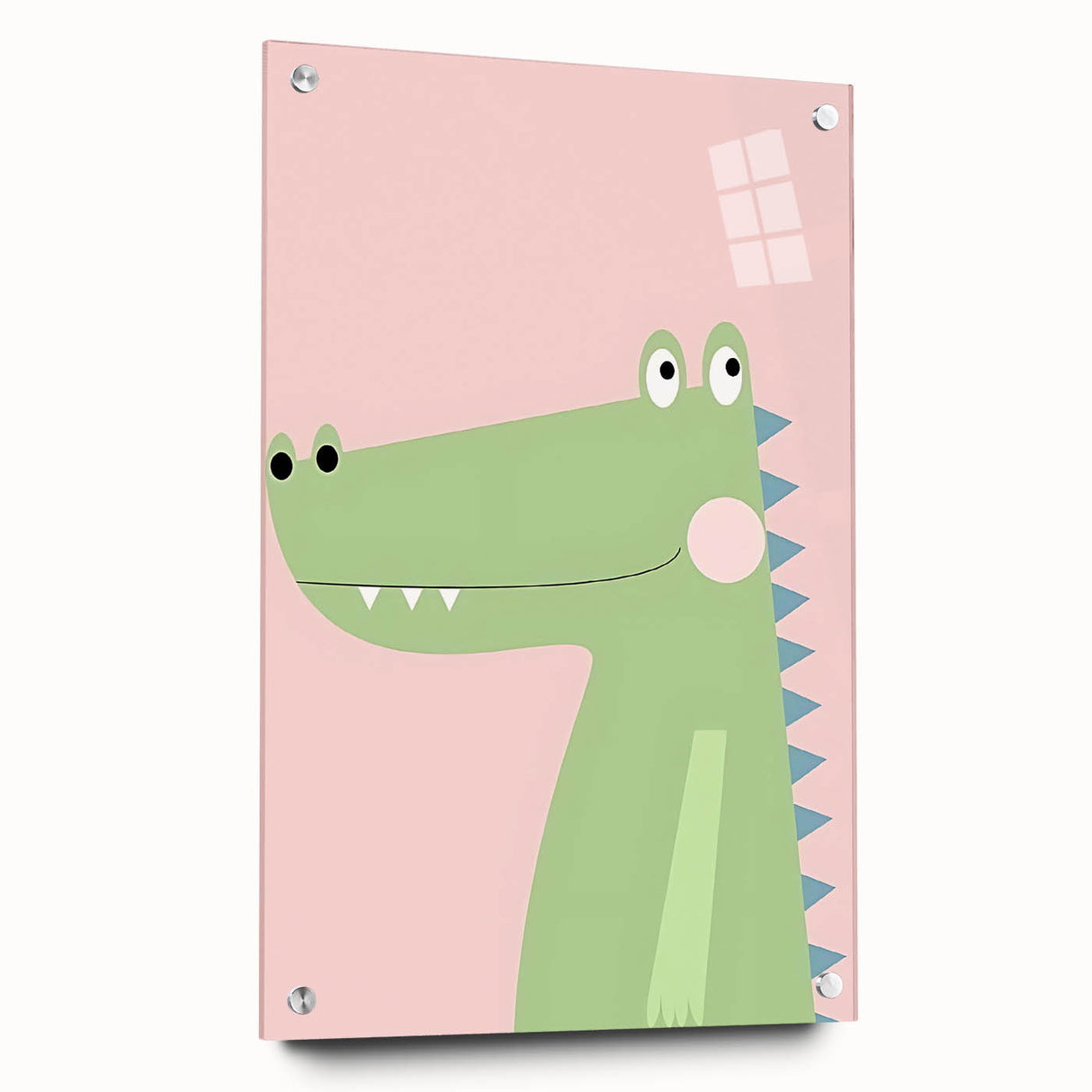 Adorable Crocodile Girls Room Wall Art - Fun & Playful Kids Decor