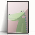 Adorable Crocodile Girls Room Wall Art - Fun & Playful Kids Decor