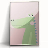 Adorable Crocodile Girls Room Wall Art - Fun & Playful Kids Decor