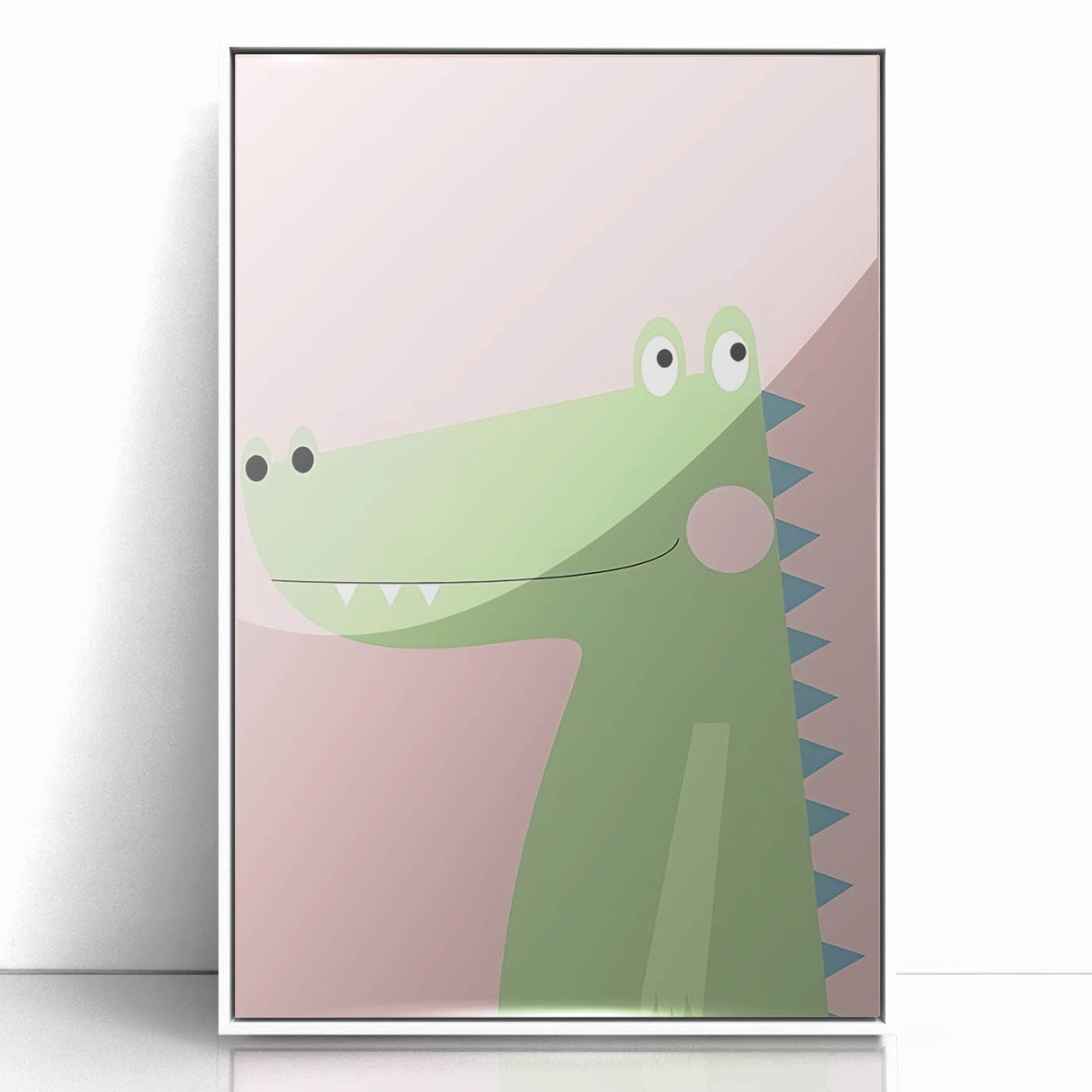 Adorable Crocodile Girls Room Wall Art - Fun & Playful Kids Decor