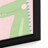 Adorable Crocodile Girls Room Wall Art - Fun & Playful Kids Decor