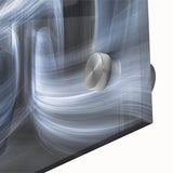 Swirling Light Motion Wall Art – Abstract White Energy Photography
