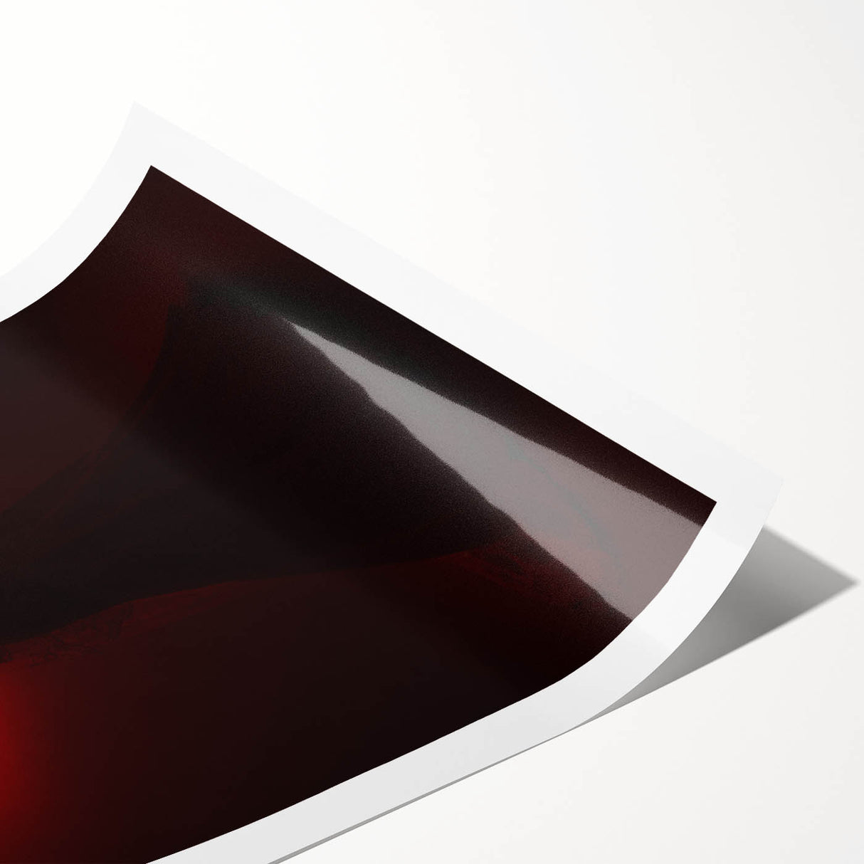 Crimson Glow – Emotive Silhouette Wall Art with Red Elegance