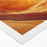 Vibrant rolled canvas showcasing a stunning landscape with intricate cave formations, ideal for home decor, packaged securely in a durable cardboard tube.