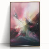 Elegant Burgundy & Gold Office Wall Art - Modern Abstract Decor