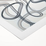 Abstract geometric design on rolled canvas showcasing vibrant colors and intricate patterns, ideal for modern home decor. Packaged securely in a cardboard tube for safe delivery.