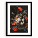 Elegant Baroque Floral Art | Antique Rococo Wall Art Print