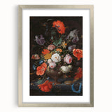 Elegant Baroque Floral Art | Antique Rococo Wall Art Print