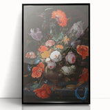 Elegant Baroque Floral Art | Antique Rococo Wall Art Print