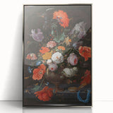 Elegant Baroque Floral Art | Antique Rococo Wall Art Print