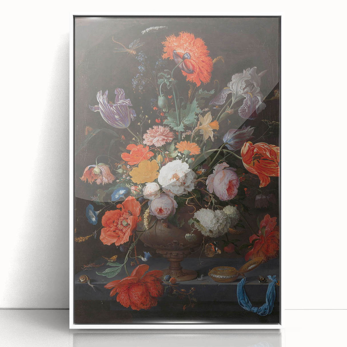 Elegant Baroque Floral Art | Antique Rococo Wall Art Print