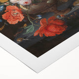 Elegant Baroque Floral Art | Antique Rococo Wall Art Print