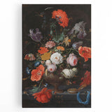 Elegant Baroque Floral Art | Antique Rococo Wall Art Print