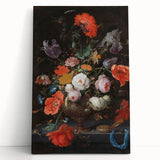 Elegant Baroque Floral Art | Antique Rococo Wall Art Print
