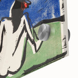 Expressionist Bathing Couple – Bold Abstract Nature Canvas Wall Art