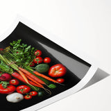 Extra large wall art featuring line art flowers in black on white, rolled print, ideal for large living room decor.