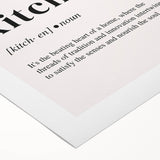 Art deco poster featuring a stylized food illustration in bold orange and cream, printed on rolled canvas.