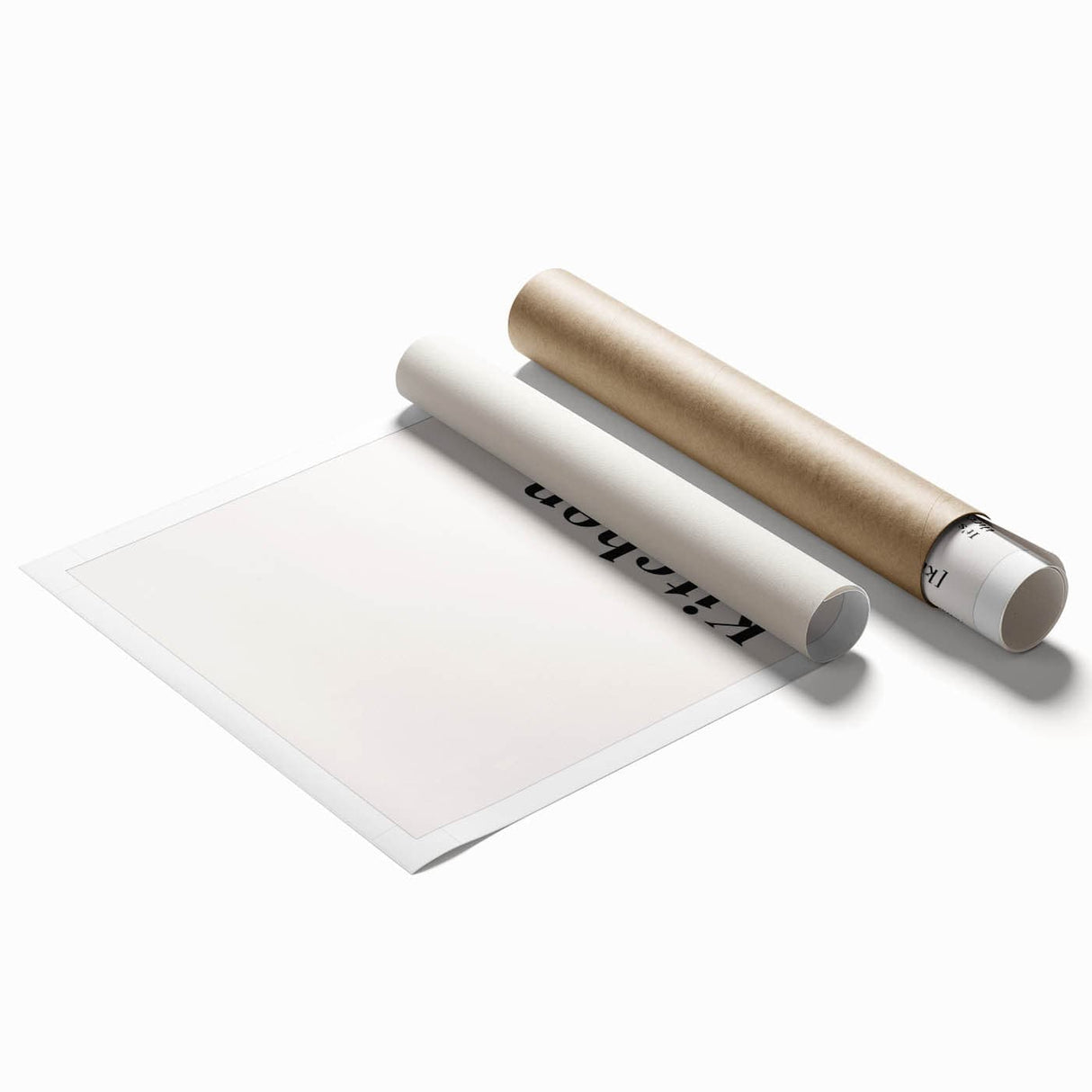 Extra large rolled print featuring a floral design in pastel shades, ideal for classy bathroom wall art.