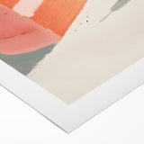 Art deco poster featuring an array of pastries in soft beige and cream tones on a rolled canvas.