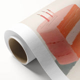 Art Deco poster featuring assorted pastries in soft pastel colors on rolled canvas.