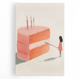 Black and white photo of assorted pastries on stretched canvas, ideal for kitchen wall art.