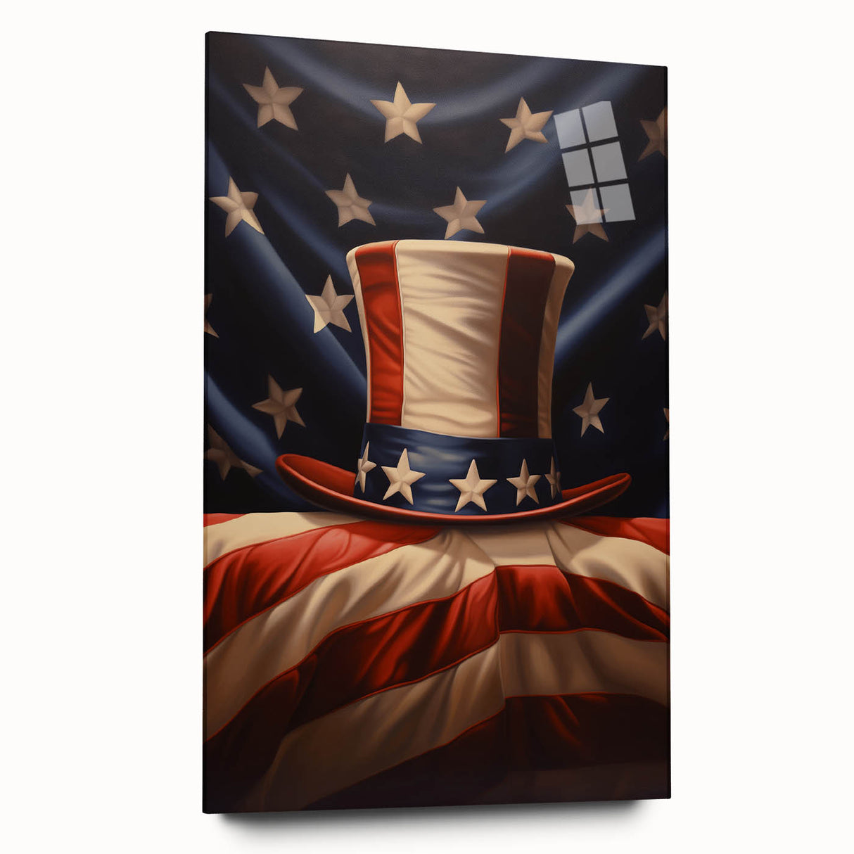 Uncle Sam’s Hat & USA Flag - Patriotic Wall Art for Independence Day