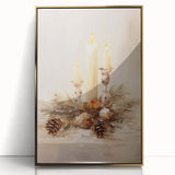 Elegant Candlelit Holiday – Cozy Christmas Wall Decor