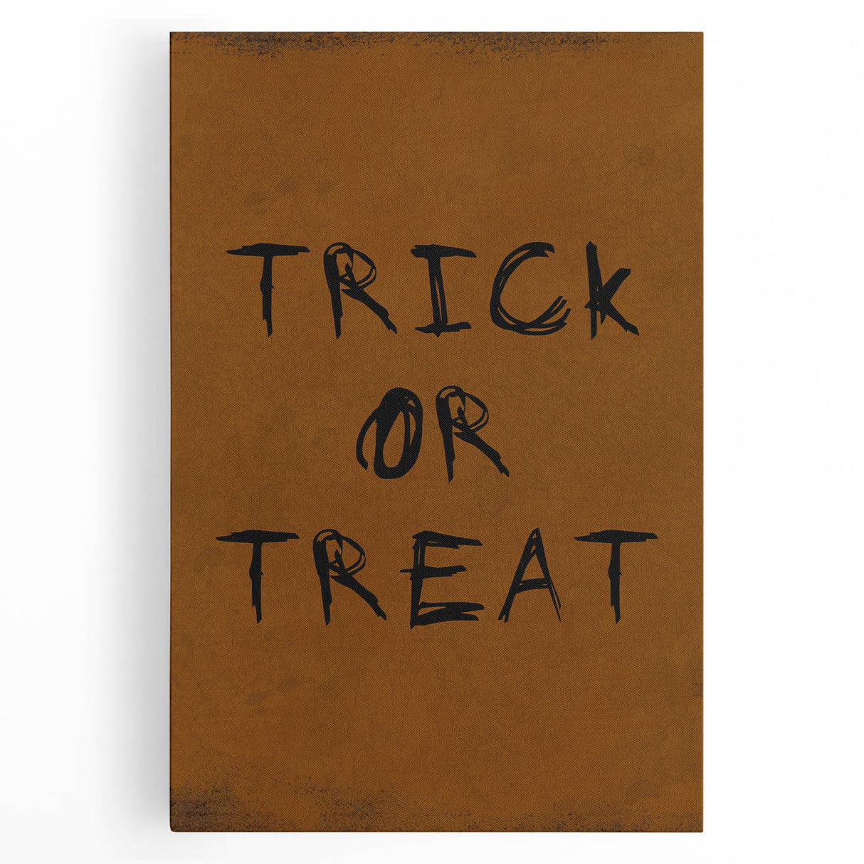 Rustic Trick or Treat Halloween Wall Art - Spooky Typography Decor