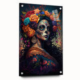 Floral Catrina Portrait – Day of the Dead Decorations