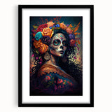 Floral Catrina Portrait – Day of the Dead Decorations