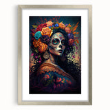 Floral Catrina Portrait – Day of the Dead Decorations