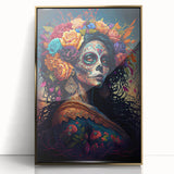 Floral Catrina Portrait – Day of the Dead Decorations