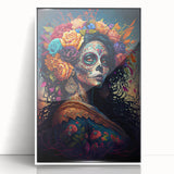 Floral Catrina Portrait – Day of the Dead Decorations