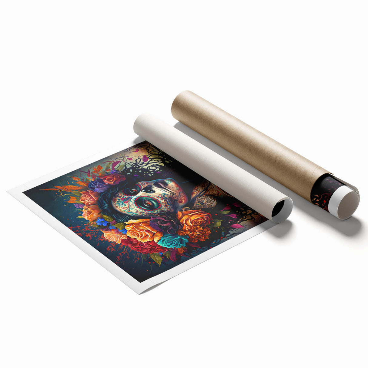 Floral Catrina Portrait – Day of the Dead Decorations